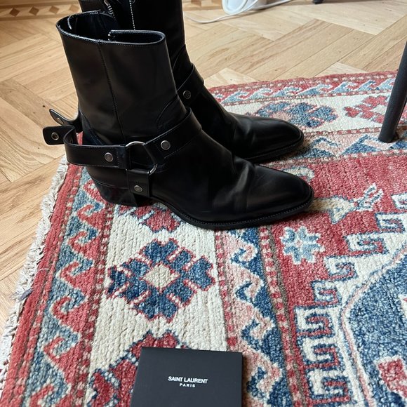 Saint Laurent (YSL) Wyatt boot - black leather, men sz 41 - Picture 4 of 9